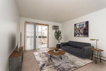 Grand Forks apartment for rent - a living room with a couch and a coffee table