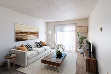 Grand Forks apartment for rent - a living room with a couch and a coffee table