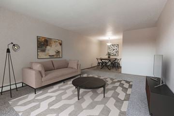 Grand Forks apartment for rent - a living room with a couch and a coffee table