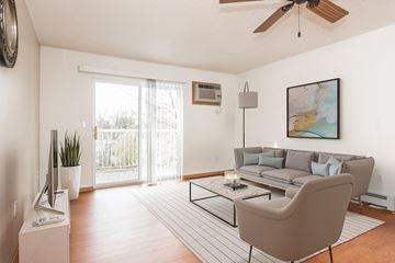 Grand Forks apartment for rent - a living room with a couch and a coffee table
