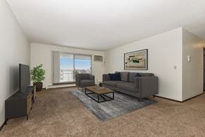 New Brighton apartment for rent - Sage Park Apartments in New Brighton, MN | living room area