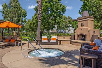 Resort style pool and spa