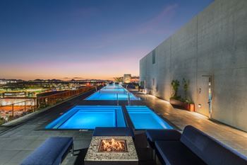 Heated olympic-length swimming pool