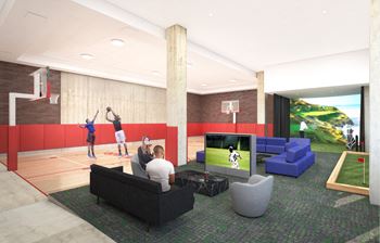 Basketball/pickleball court