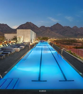 Heated olympic-length swimming pool