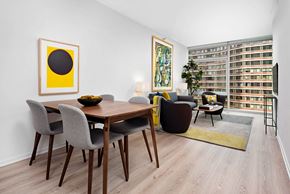 Chicago apartment for rent - Optima Signature Model Living Room