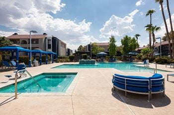 Two resort style pools & spa