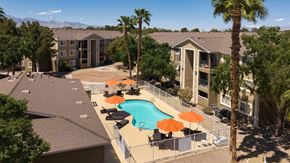 Las Vegas apartment for rent - a view of the pool at residence inn