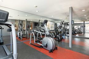 Las Vegas apartment for rent - a gym with various exercise bikes and other fitness equipment