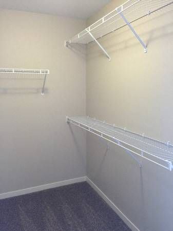 Walk-in closets with built-in shelving
