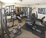 Zimmerman apartment for rent - a gym with various machines and weights on the floor Pinewood Estates, Zimmerman, 55398