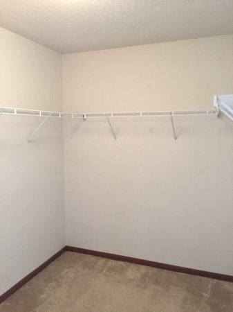 Walk-in closets with built-in shelving