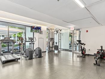 State of the art fitness center with lifefitness equipment