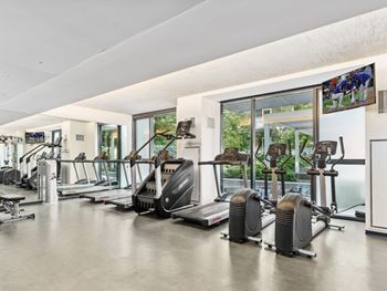 State of the art fitness center with lifefitness equipment