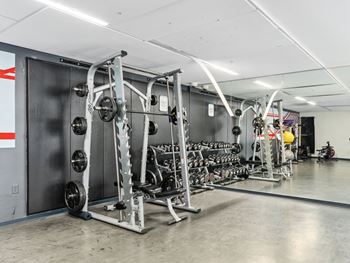 State of the art fitness center with lifefitness equipment