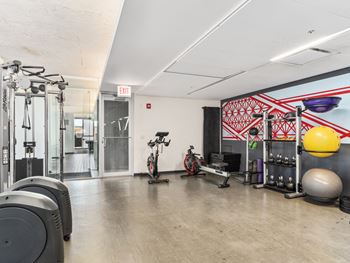 State of the art fitness center with lifefitness equipment