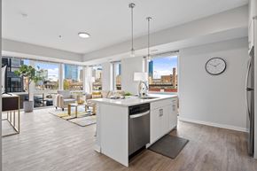 Chicago apartment for rent - Wood Floor Dining Room at 23rd Place Apartments, Illinois