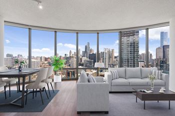 Living room with plenty of natural lights