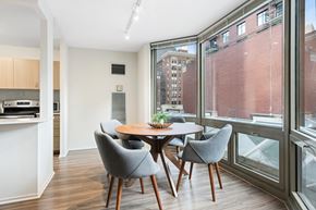 Chicago apartment for rent - Elegant Dining Space at Elm Street Plaza, Chicago, Illinois