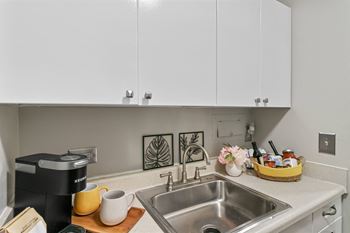 Sink with faucet
