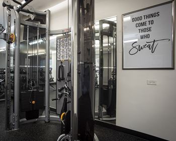 Fully equipped fitness center
