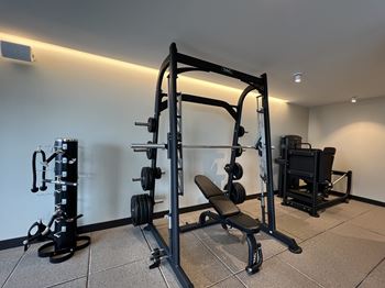 Fitness center and free weights