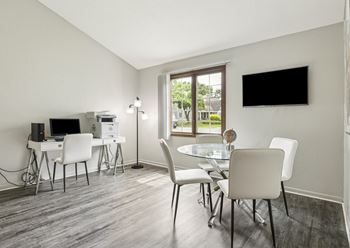 Brand new business center with printing services and coffee station