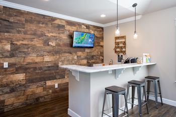 Resident lounge with complimentary coffee bar