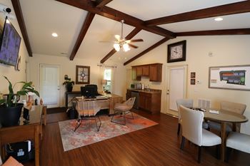 Resident lounge with complimentary coffee bar