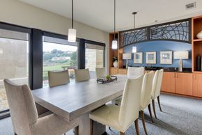 San Antonio apartment for rent - a dining room with a long table and chairs