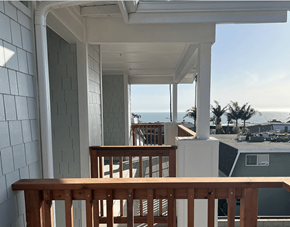 Pismo Beach apartment for rent - a view of the ocean from the balcony of a beach house