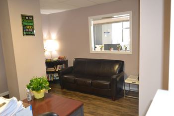 Casual space for residents seeking resident services assistance