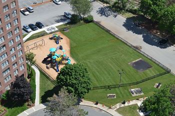 Playground and grass!