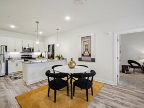 Whitsett apartment for rent - Modern kitchen with dining table at Ardmore Meadows, Whitsett, NC