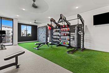 Spacious home gym