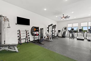 Spacious home gym
