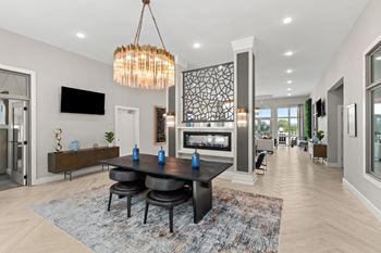 Modern dining area