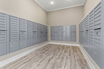 Mail room with mail boxes