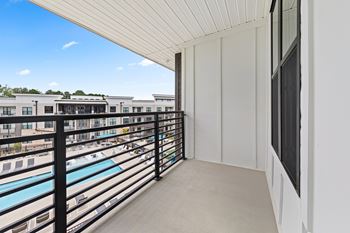 Balcony with railing