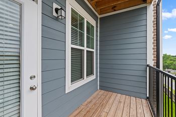 Balcony with railing