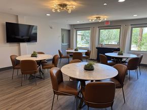 North Las Vegas apartment for rent - A conference room with a round table and chairs.