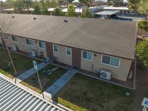 Las Vegas apartment for rent - Apartment complex with a parking sign in front.
