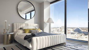 Indianapolis apartment for rent - Luxury Bedroom at 220 Meridian, Indianapolis, IN 46204