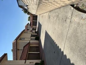 Paramount multi-family for rent - A concrete wall with a shadow of a tree on it.