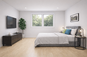 Trenton apartment for rent - The Maddox at 640 Greenwood Ave Trenton NJ - Bedroom layout in a One Bedroom Apartment