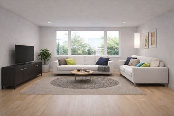 The maddox apartments located at 640 greenwood ave trenton nj - spacious living room with hardwood flooring