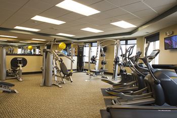 24-Hr. Fitness center with stretching alcove