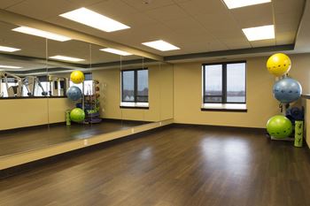 Yoga & stretching alcove