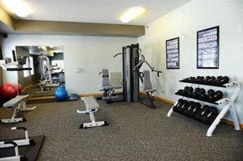 Fitness center with modern equipment