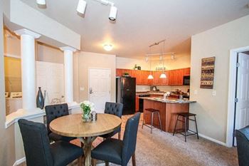 Dining and kitchen view